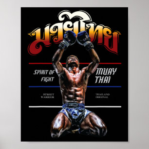 Thailand Original Muay Thai Kickboxing Poster