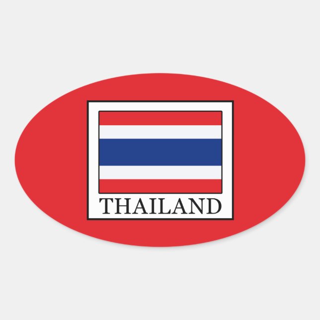 Thailand Oval Sticker (Front)