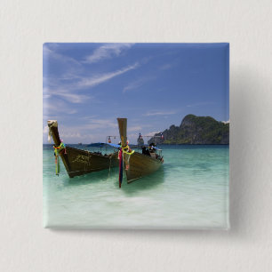 Thailand, Phi Phi Don Island, Yong Kasem beach, 15 Cm Square Badge