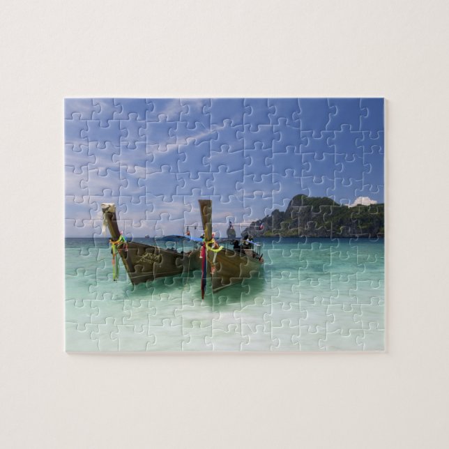 Thailand, Phi Phi Don Island, Yong Kasem beach, Jigsaw Puzzle (Horizontal)