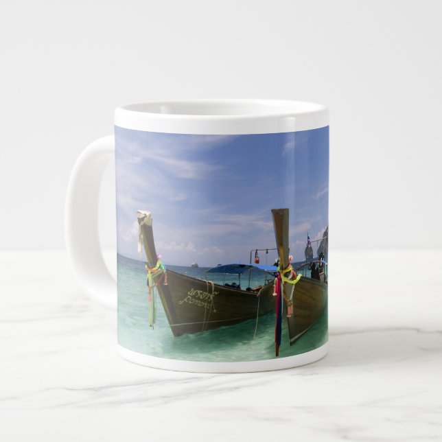 Thailand, Phi Phi Don Island, Yong Kasem beach, Large Coffee Mug (Front Left)