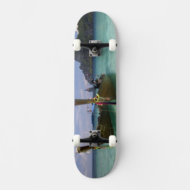 Thailand, Phi Phi Don Island, Yong Kasem beach, Skateboard (Front)