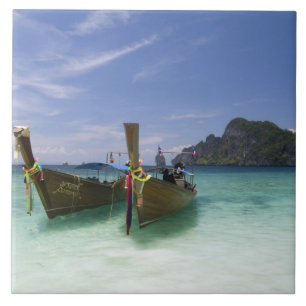 Thailand, Phi Phi Don Island, Yong Kasem beach, Tile