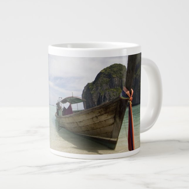 Thailand, Phi Phi Lay Island, Maya Bay. Large Coffee Mug (Front Right)