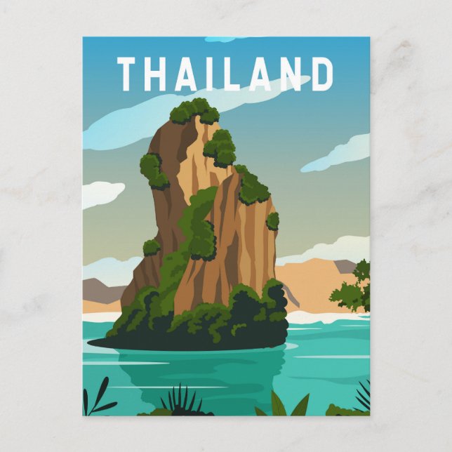 Thailand Phuket Retro Postcard (Front)