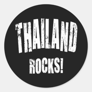 Thailand Rocks! Classic Round Sticker