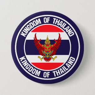 Thailand Round Emblem 7.5 Cm Round Badge