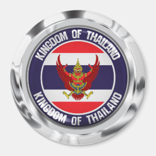 Thailand Round Emblem Magnet