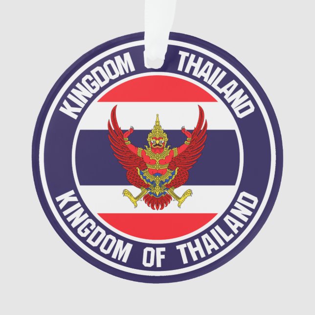 Thailand Round Emblem Ornament (Front)