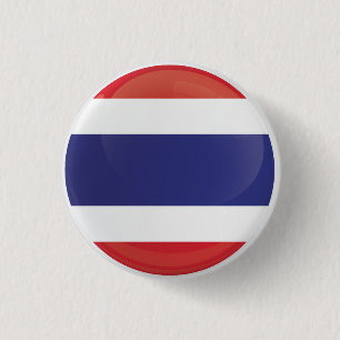 Thailand  Round Icon Flag  3 Cm Round Badge