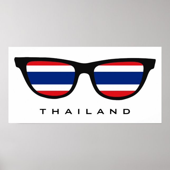 Thailand Shades custom text & color poster (Front)