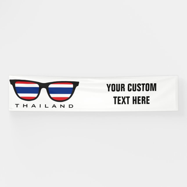 Thailand Shades custom text & colour banner (Horizontal)