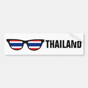 Thailand Shades custom text & colour bumpersticker Bumper Sticker