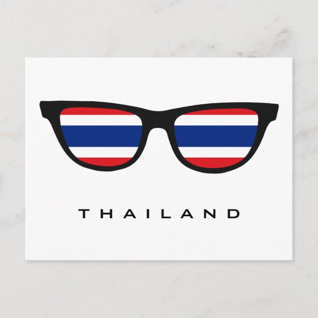 Thailand Shades custom text & colour postcard (Front)