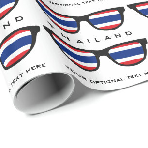 Thailand Shades custom text & colour wrapping Paper