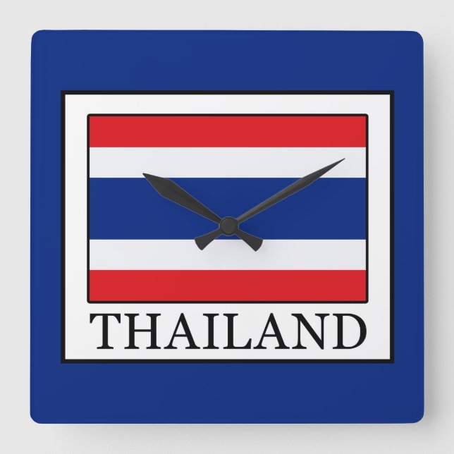 Thailand Square Wall Clock (Front)