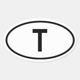 Thailand "T" Oval Sticker