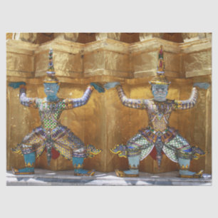 thailand temple guards tissue paper