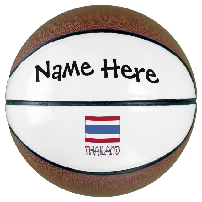 Thailand Thai Flag Personalised  Basketball (Front)