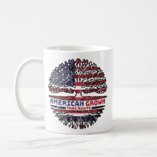 Thailand Thai US American USA United States Tree Coffee Mug