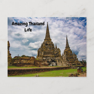 Thailand Travel Holiday Asian Tourism Postcard