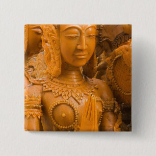 Thailand, Ubon Ratchathani, Candle festival, 15 Cm Square Badge