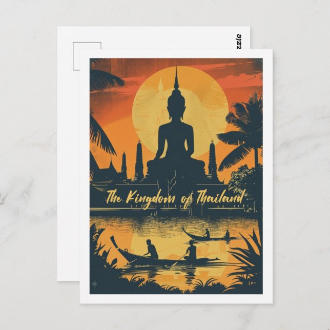 Thailand Vintage Famous Travel Place Postcard (Front/Back)