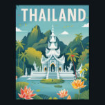 Thailand Vintage Famous Travel Place Poster<br><div class="desc">Thailand Vintage Famous Travel Place</div>