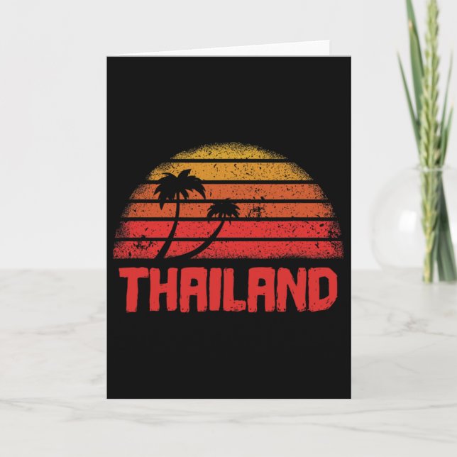 Thailand Vintage Retro 70s Throwck  Card (Front)