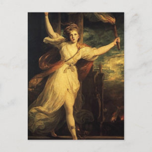 Thais of Ahens with Tourch By Joshua Reynolds Postcard