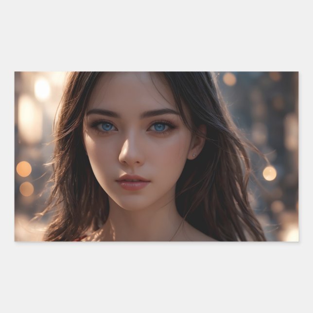 Thalassa  rectangular sticker (Front)