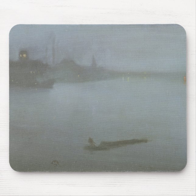 Thames - Nocturne in Blue and Silver, c.1872/8 (oi Mouse Pad (Front)
