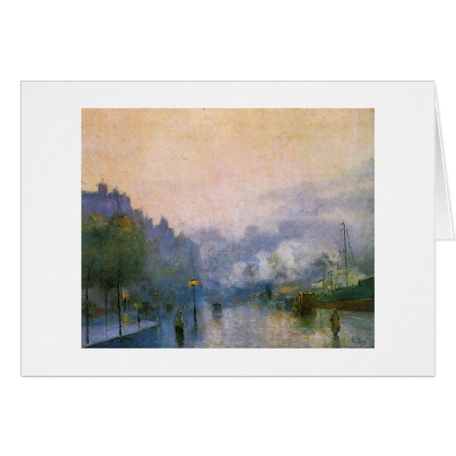 Thames Port by Ury German impressionist painting (Front Horizontal)