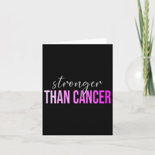 Than Cancer Breast Cancer Awareness  Card