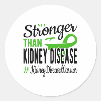 Than Kidney Disease Kidney Disease Awareness  Classic Round Sticker