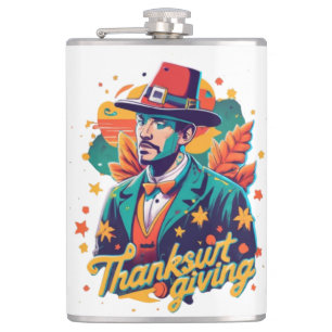 Thancksgiving Flask, Funny Flask, Thanksgiving Dri Hip Flask