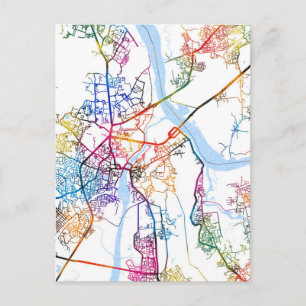 Thane Maharashtra Map Postcard