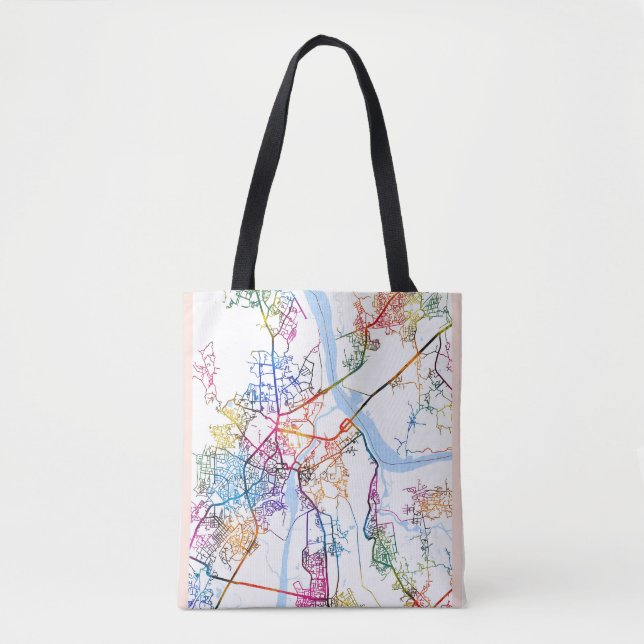 Thane Maharashtra Map Tote Bag (Front)