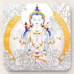 THANGKA PAINTING TIBET ART COASTER