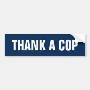 Thank a Cop Bumper Sticker
