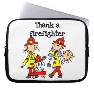Thank a Firefighter T-shirts and Gifts Laptop Sleeve