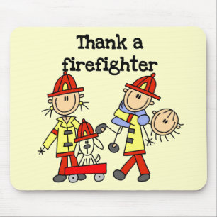 Thank a Firefighter Tshirts and Gifts Mouse Pad