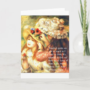 Thank a friend - Anne of Green Gables Quote You Card