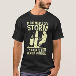 Thank A Lineman Quote Electrical Lineman Electrici T-Shirt