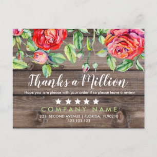 Thank A Million Purchase Card Business Thank You