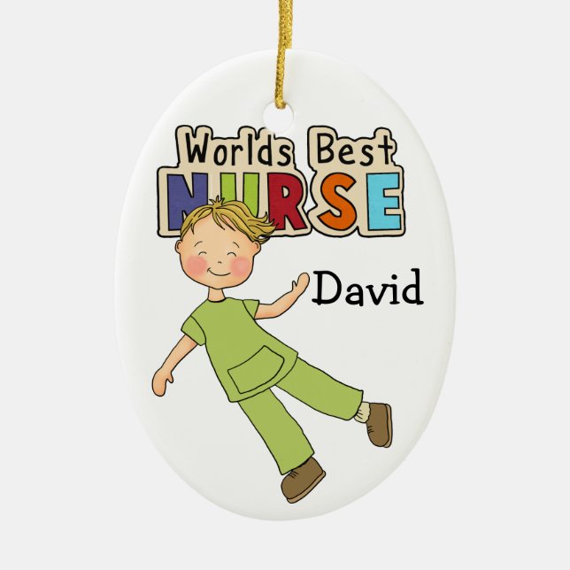 Thank a Nurse - SRF Ceramic Tree Decoration (Front)