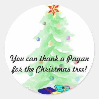 Thank a Pagan Classic Round Sticker