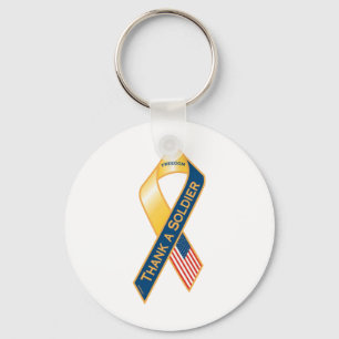 Thank A Soldier Key Ring