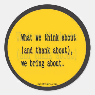 thank about classic round sticker
