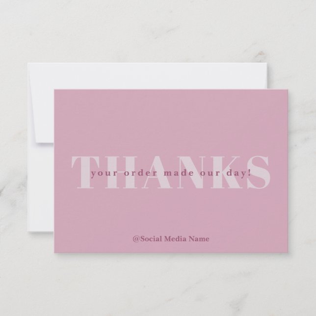 Thank Card for Business (Front)